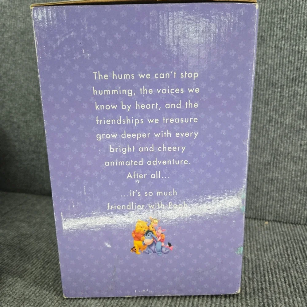 Disney Winnie the Pooh Anniversary Clock Ceramic Quartz Base in Box WORKS